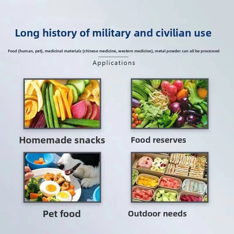 Pet Snacks Vacuum Freeze Dryer Machine Dryer Household Small Food Fruit Vegetable Chinese Herbal Medicine
Pet Snacks Vacuum Freeze Dryer Machine Dryer Household Small Food Fruit Vegetable Chinese Herbal Medicine