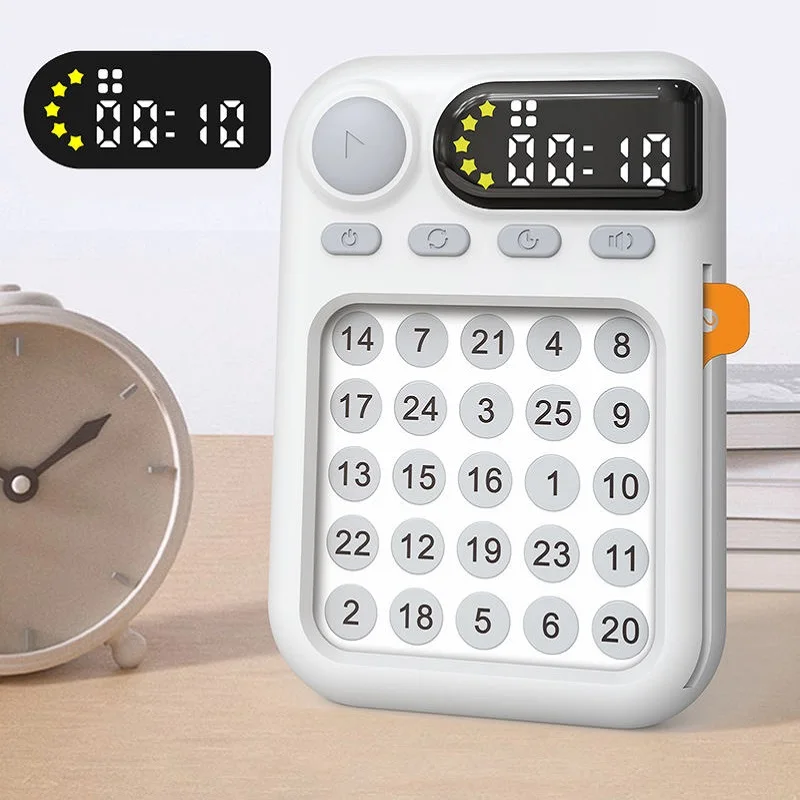 Schulte Grid Tablet Focus Training Machine for Kids Early Education Concentration Game Visual Auditory Learning Toy Student Gift
Schulte Grid Tablet Focus Training Machine for Kids Early Education Concentration Game Visual Auditory Learning Toy Student Gift