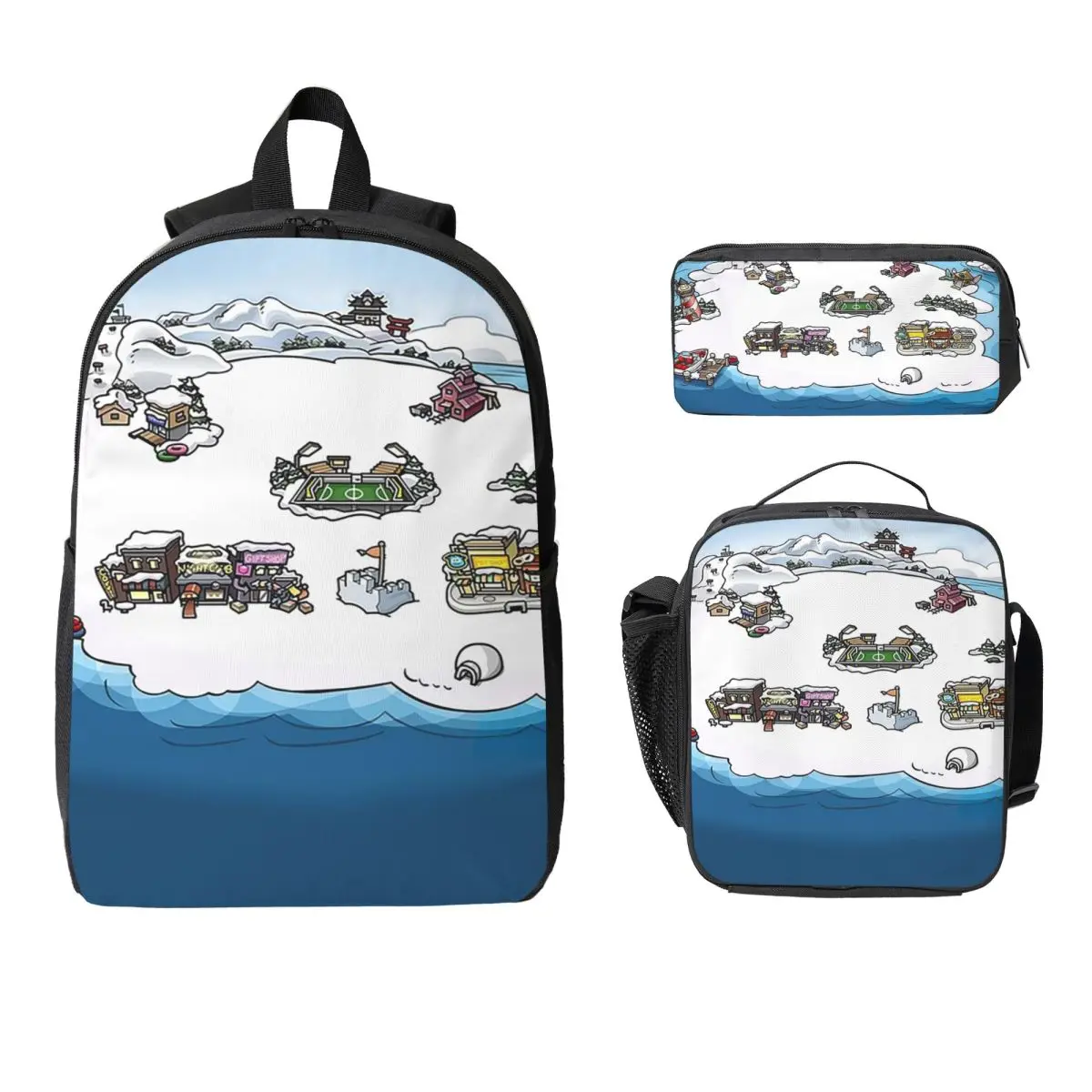 Club Penguin M Backpack Student BookBag School Bag Laptop Shoulder Bags 3ps Insulated Lunch Bag Pencil Case
Club Penguin M Backpack Student BookBag School Bag Laptop Shoulder Bags 3ps Insulated Lunch Bag Pencil Case