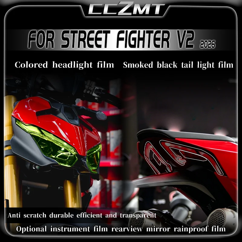 For DUCATI STREET FIGHTER V2 2026 headlight and taillight film protective film sticker modification motorcycle accessories
For DUCATI STREET FIGHTER V2 2026 headlight and taillight film protective film sticker modification motorcycle accessories