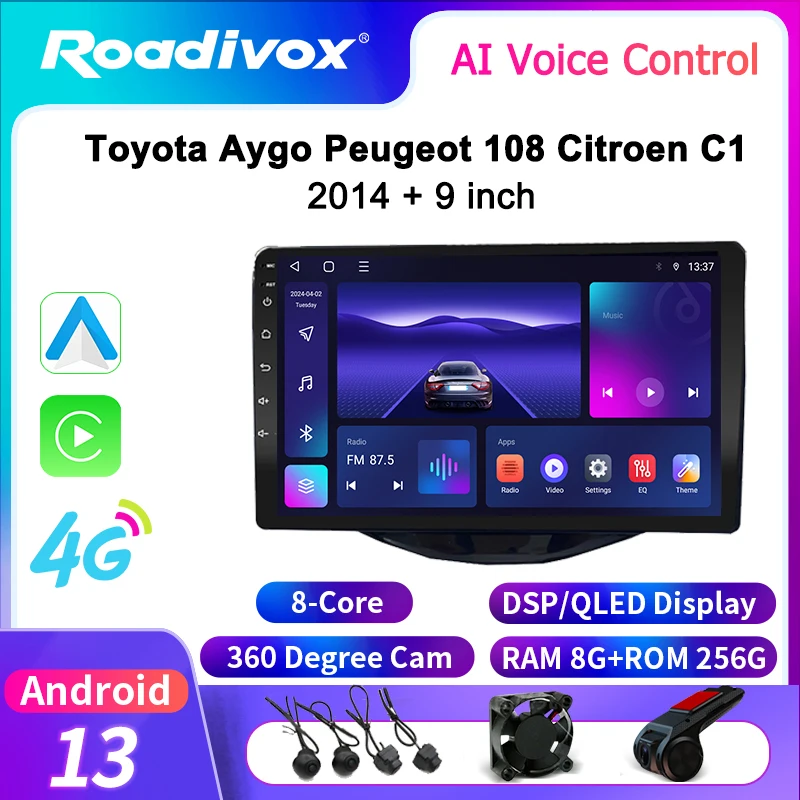 roadivox Android car radio for Toyota Aygo Peugeot 108 Citroen C1 2014 9.0 GPS Navigation video Multimedia Player tape recorder
roadivox Android car radio for Toyota Aygo Peugeot 108 Citroen C1 2014 9.0 GPS Navigation video Multimedia Player tape recorder