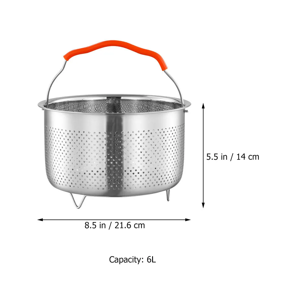 Stainless Steel Steaming Basket 6L Foldable Multi-function Rice Cooker Accessories Steamer Insert Steam Rack Round Handheld
Stainless Steel Steaming Basket 6L Foldable Multi-function Rice Cooker Accessories Steamer Insert Steam Rack Round Handheld
