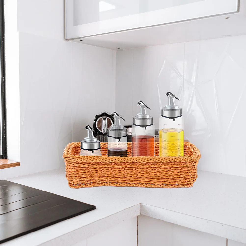2pcs Kitchen Storage Basket Cutlery Silverware Organizer Woven Box Tabletop Sundry Plastic Household Baskets
2pcs Kitchen Storage Basket Cutlery Silverware Organizer Woven Box Tabletop Sundry Plastic Household Baskets