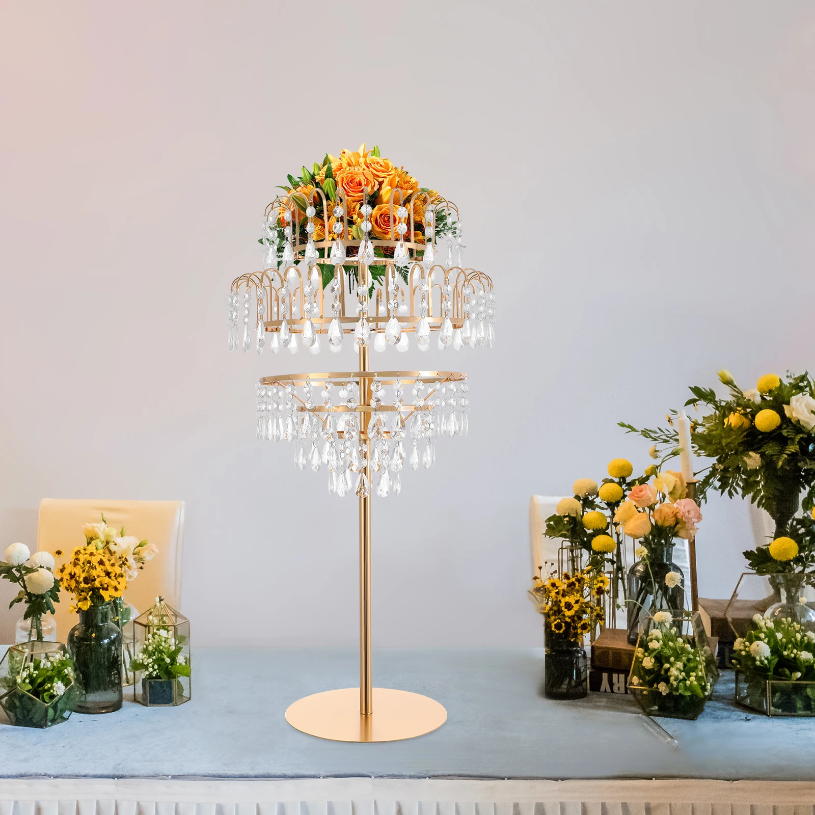 5 Tiers Flower Stand, Fountain-shaped Flower Stand, Wedding Flower Stand, Wedding Centerpieces Stand
5 Tiers Flower Stand, Fountain-shaped Flower Stand, Wedding Flower Stand, Wedding Centerpieces Stand