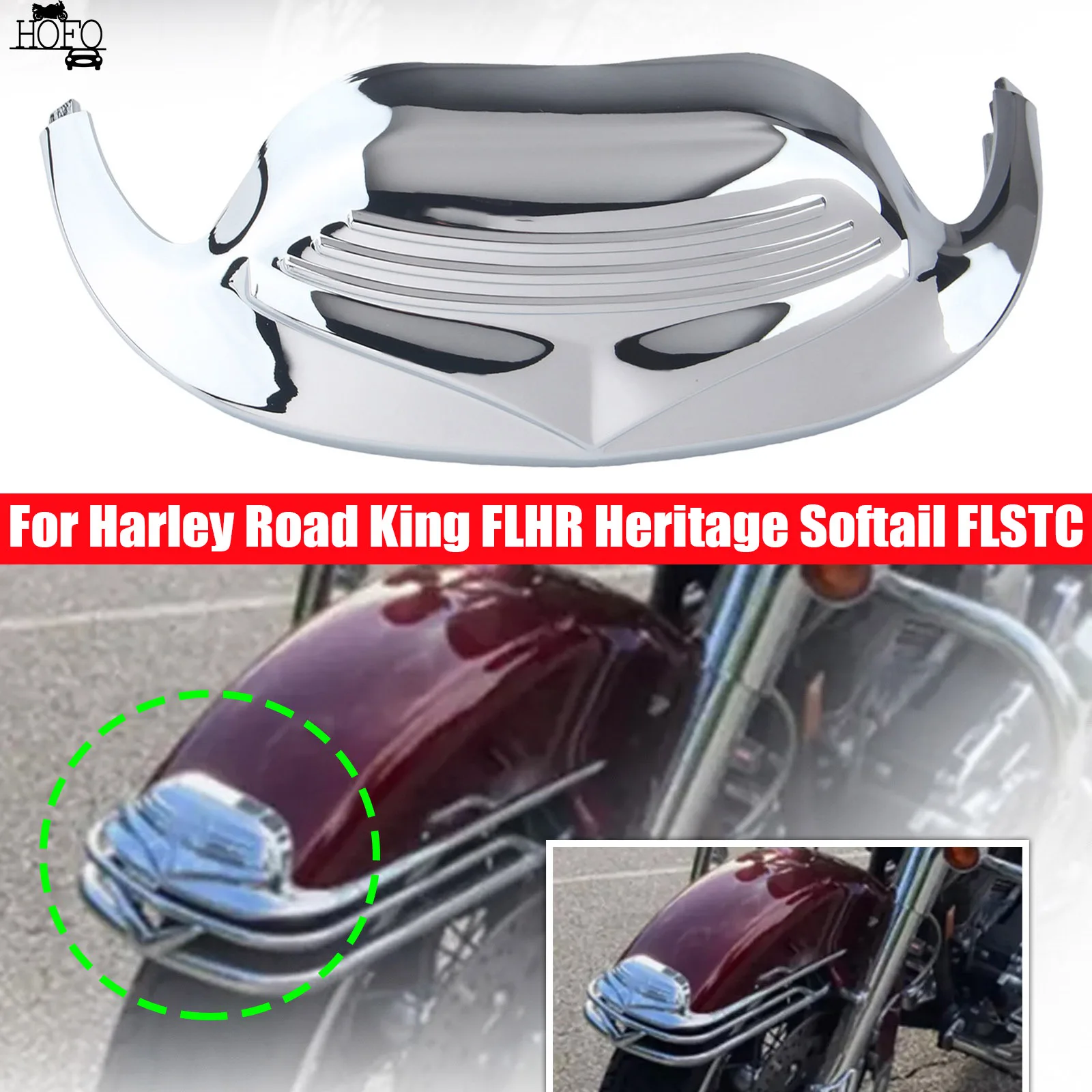 Motorcycle Front Fender Mudguard Tip Trim For Harley Road King FLHR Heritage Softail FLSTC
Motorcycle Front Fender Mudguard Tip Trim For Harley Road King FLHR Heritage Softail FLSTC
