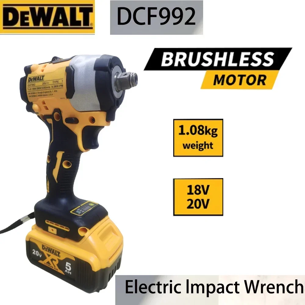 Dewalt DCF922 cordless impact wrench,high torque 205Nm (reverse) 1/2 "2500 PRM,long battery life,lightweight and easy to operate
Dewalt DCF922 cordless impact wrench,high torque 205Nm (reverse) 1/2 "2500 PRM,long battery life,lightweight and easy to operate