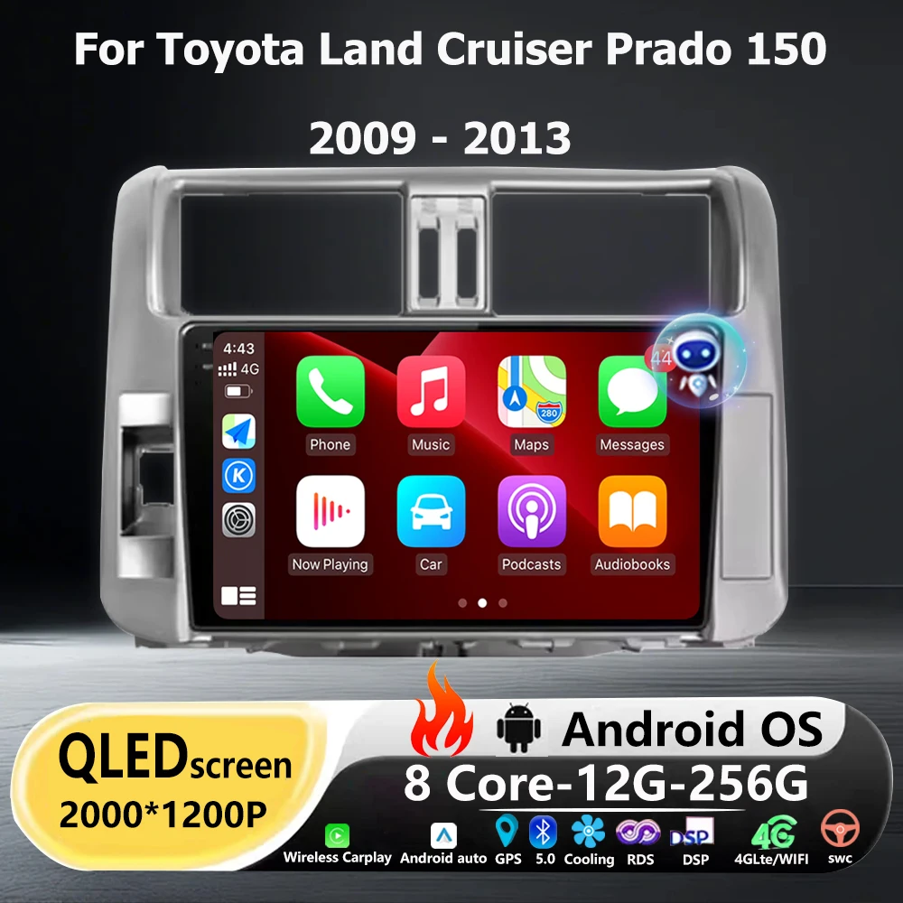 Android 16 Auto CarPlay For Toyota Land Cruiser Prado 150 2009 - 2013 Car Radio Multimedia Video Player GPS Navigation 4G WIFI
Android 16 Auto CarPlay For Toyota Land Cruiser Prado 150 2009 - 2013 Car Radio Multimedia Video Player GPS Navigation 4G WIFI