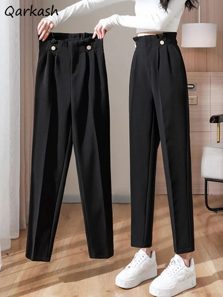 Straight High Waisted Pants Women S-4XL Vintage Office Lady Ankle Length Summer Simple All-match Minimalist Trousers Aesthetic
Straight High Waisted Pants Women S-4XL Vintage Office Lady Ankle Length Summer Simple All-match Minimalist Trousers Aesthetic