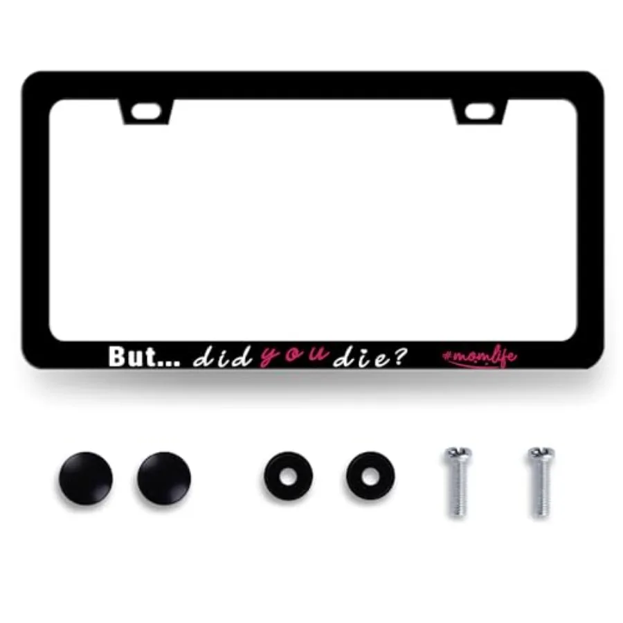 But Did You Die Momlife License Plate Frame Mother License Plate Holder for Personalized Mother Car Decorative Stainless Steel
But Did You Die Momlife License Plate Frame Mother License Plate Holder for Personalized Mother Car Decorative Stainless Steel