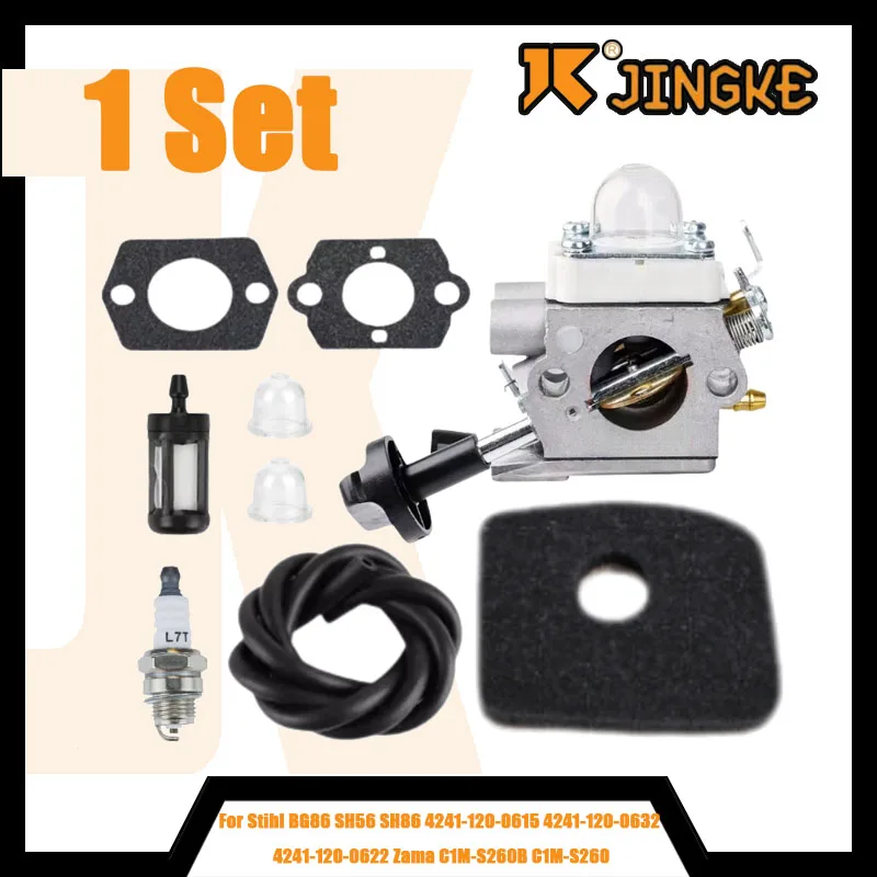 BG56 For Stihl BG86 SH56 SH86 4241-120-0615 4241-120-0632 4241-120-0622 Zama C1M-S260B C1M-S260 Engine Blower Blowing Carburetor
BG56 For Stihl BG86 SH56 SH86 4241-120-0615 4241-120-0632 4241-120-0622 Zama C1M-S260B C1M-S260 Engine Blower Blowing Carburetor