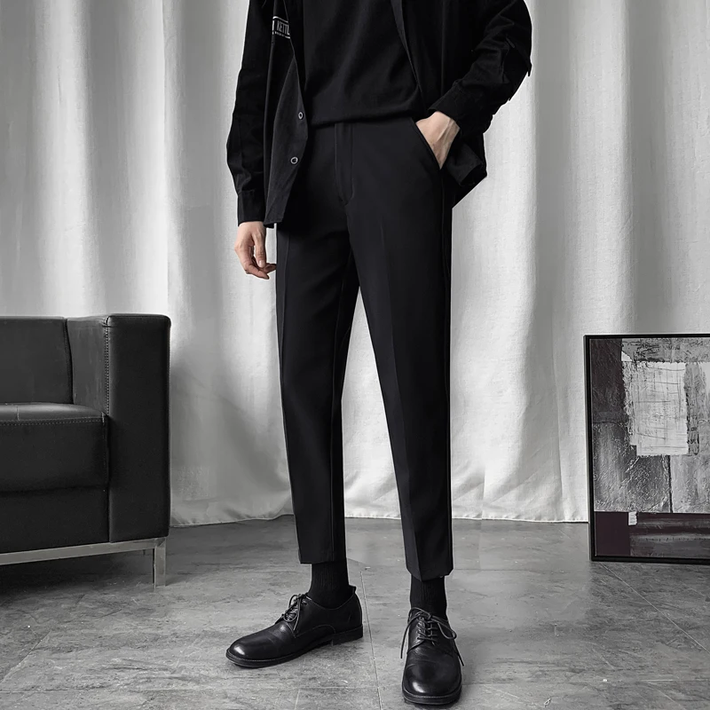 Bla Slim Fit Casual Pants for Men Korean Sle Summer Thin Straight Loose Nine Points Suit Pants Youth Vitali Sle
Bla Slim Fit Casual Pants for Men Korean Sle Summer Thin Straight Loose Nine Points Suit Pants Youth Vitali Sle