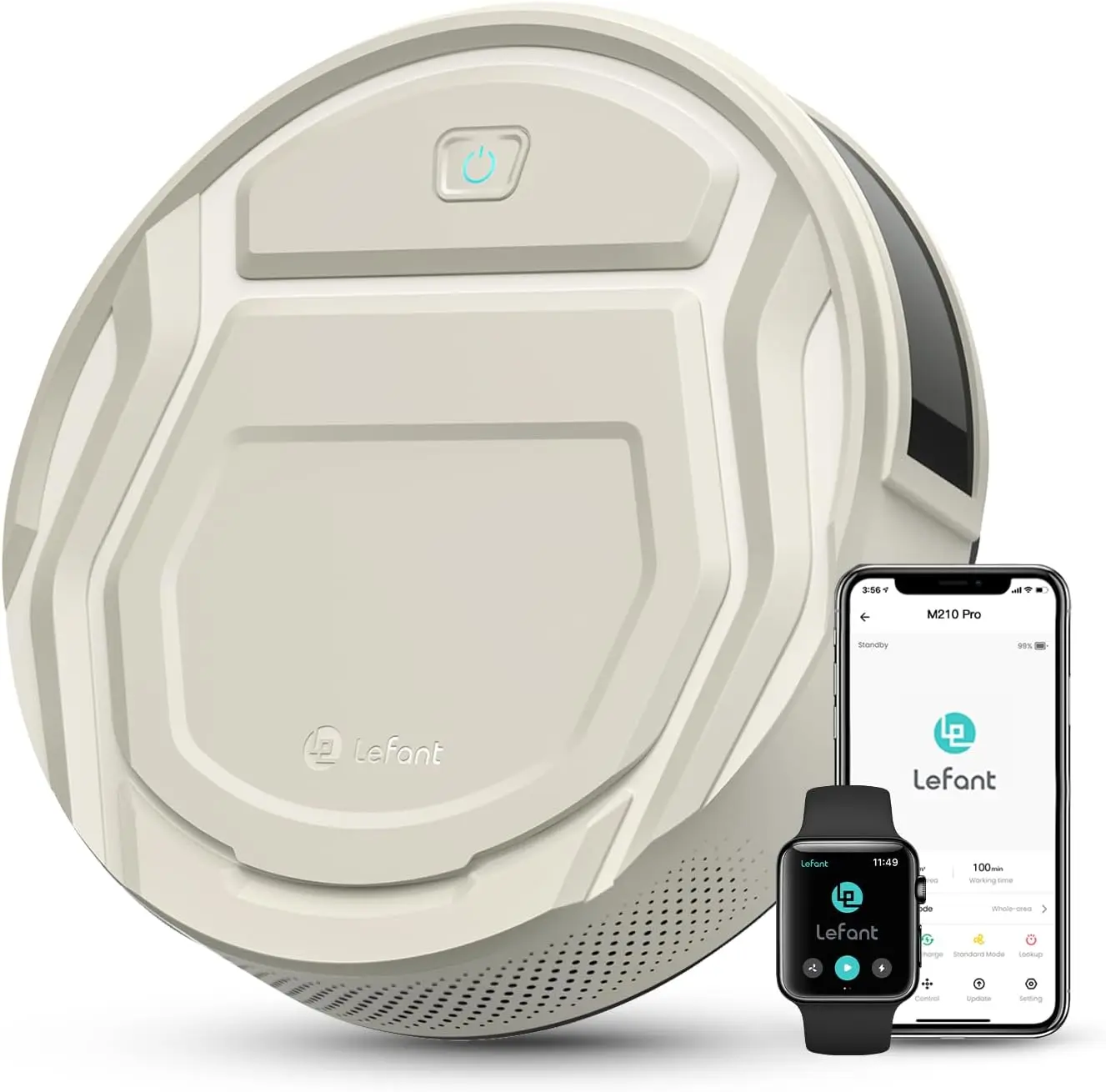 M210 Pro Robot Vacuum: 4000Pa Suction, 200 Min Runtime, Slim Design, Wi-Fi/Alexa Control for Pet Hair & Hard Floors
M210 Pro Robot Vacuum: 4000Pa Suction, 200 Min Runtime, Slim Design, Wi-Fi/Alexa Control for Pet Hair & Hard Floors