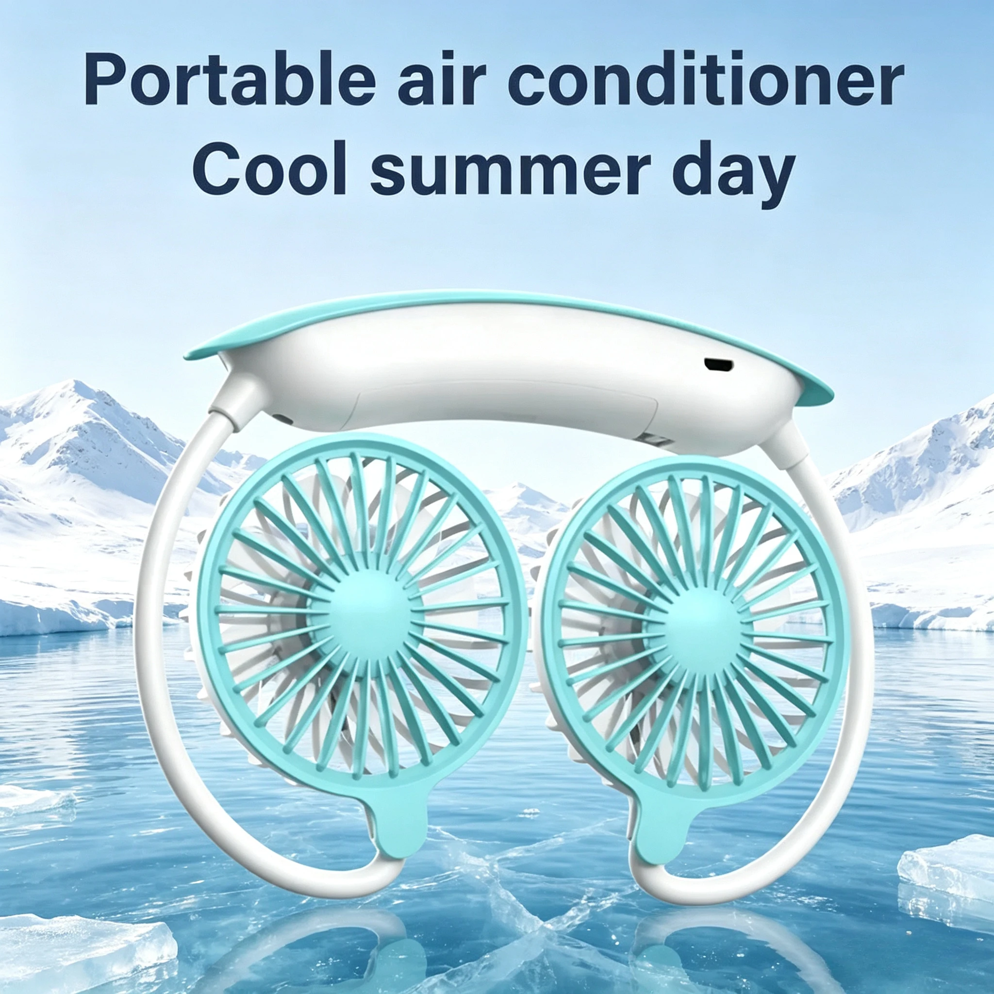1PC Neck Cooling Fan USB Rechargeable Mini Portable Outdoor Folding Neck Dual Ceiling Fan 3-speed Adjustable For Indoor Outdoor
1PC Neck Cooling Fan USB Rechargeable Mini Portable Outdoor Folding Neck Dual Ceiling Fan 3-speed Adjustable For Indoor Outdoor
