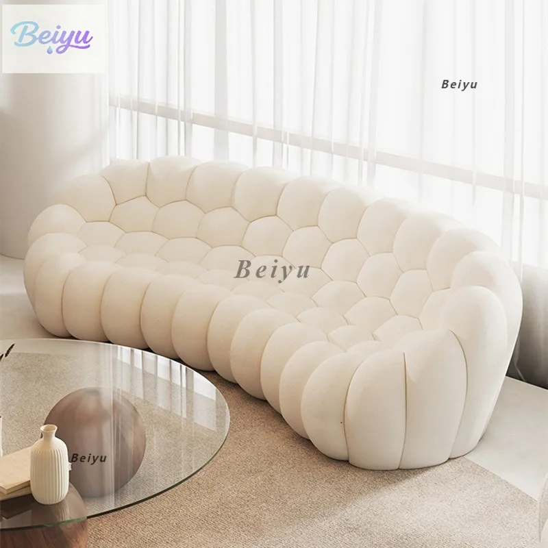 Wabi Stillwind special-shaped bubble cloth sofa designer simple solid wood movable light luxury curved Nordic fabric sofa
Wabi Stillwind special-shaped bubble cloth sofa designer simple solid wood movable light luxury curved Nordic fabric sofa