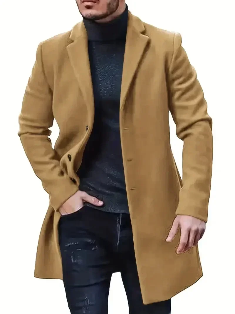 2024 Autumn and Winter Casual Men's Clothing British Woolen Coat, New Korean Style Solid Color Mid-to-Long Windbreaker S-XXXL
2024 Autumn and Winter Casual Men's Clothing British Woolen Coat, New Korean Style Solid Color Mid-to-Long Windbreaker S-XXXL