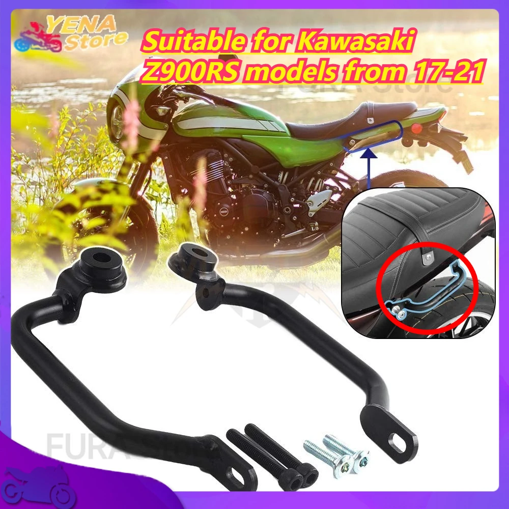 The rear passenger handlebar for the motorcycle's armrest and fuel tank is suitable for Kawasaki Z900RS models from 17-21
The rear passenger handlebar for the motorcycle's armrest and fuel tank is suitable for Kawasaki Z900RS models from 17-21
