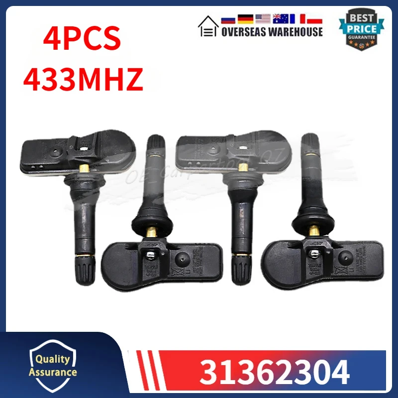4PCS/Lot Tire Sensor 31362304 For 2015-2028 Volvo XC90 2018-2025 V60 S60 S80 TPMS Tyre Pressure Monitor System 433MHZ
4PCS/Lot Tire Sensor 31362304 For 2015-2028 Volvo XC90 2018-2025 V60 S60 S80 TPMS Tyre Pressure Monitor System 433MHZ