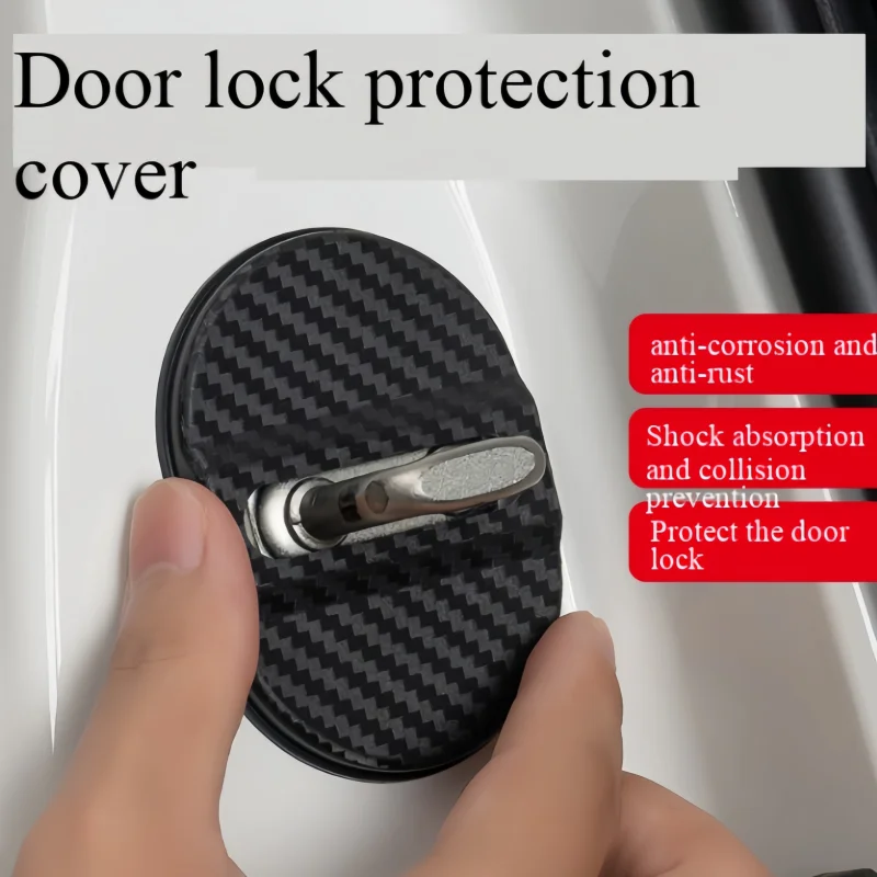 4pcsCar door lock protective pad,door shock pad, door thickening anti-collision sticker, universal door lock latch, carbon fiber
4pcsCar door lock protective pad,door shock pad, door thickening anti-collision sticker, universal door lock latch, carbon fiber