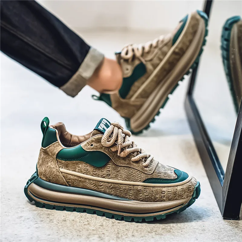 Мужская обувь 2025Внешняя торговля, новые дышащие туфли Форрест Гамп, трендовая мужская обувь для спорта и отдыха на мягкой подошве, увеличивающая рост 
Мужская обувь 2025Внешняя торговля, новые дышащие туфли Форрест Гамп, трендовая мужская обувь для спорта и отдыха на мягкой подошве, увеличивающая рост