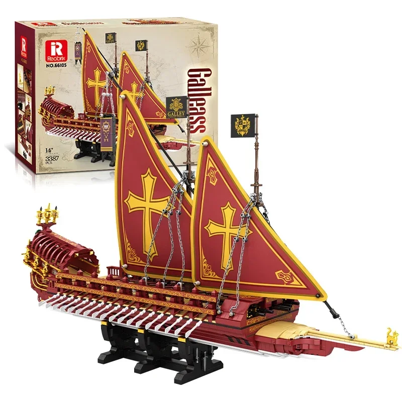 3387PCS Mediterranean Style Sailing Ship Building Blocks Classic Cannon Warship Model Bricks Desktop Ornaments Puzzle DIY Toys
3387PCS Mediterranean Style Sailing Ship Building Blocks Classic Cannon Warship Model Bricks Desktop Ornaments Puzzle DIY Toys