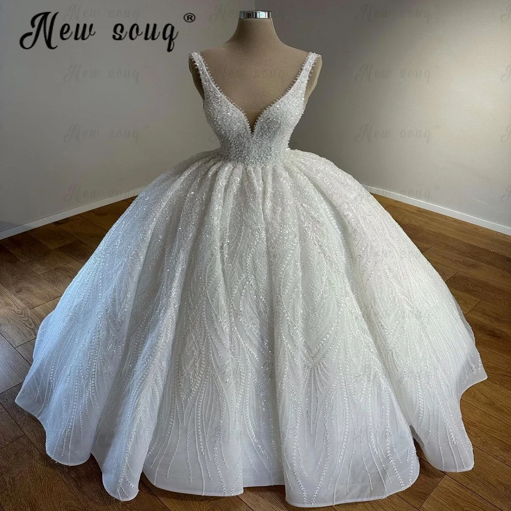 Elegant Deep V Neck Corset Back Wedding Dress Luxury Bridal Gowns Puffy Ball Gown Princess Robes for Wedding Party 2024 Custom
Elegant Deep V Neck Corset Back Wedding Dress Luxury Bridal Gowns Puffy Ball Gown Princess Robes for Wedding Party 2024 Custom
