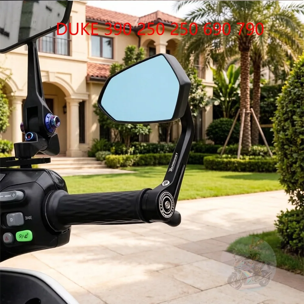 Universal Motorcycle 7/8" 22mm Handle Bar End CNC Rearview Mirror For DUKE 390 250 250 690 790 890 890R 1290 Side Mirror
Universal Motorcycle 7/8" 22mm Handle Bar End CNC Rearview Mirror For DUKE 390 250 250 690 790 890 890R 1290 Side Mirror