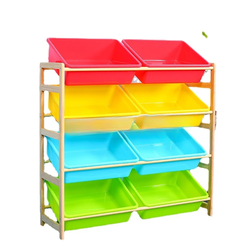 Multi-layer Household Shelf Children's Toy Storage Rack Solid wood Kindergarten Toy Storage Cabinet Baby Bookshelf Rack
Multi-layer Household Shelf Children's Toy Storage Rack Solid wood Kindergarten Toy Storage Cabinet Baby Bookshelf Rack
