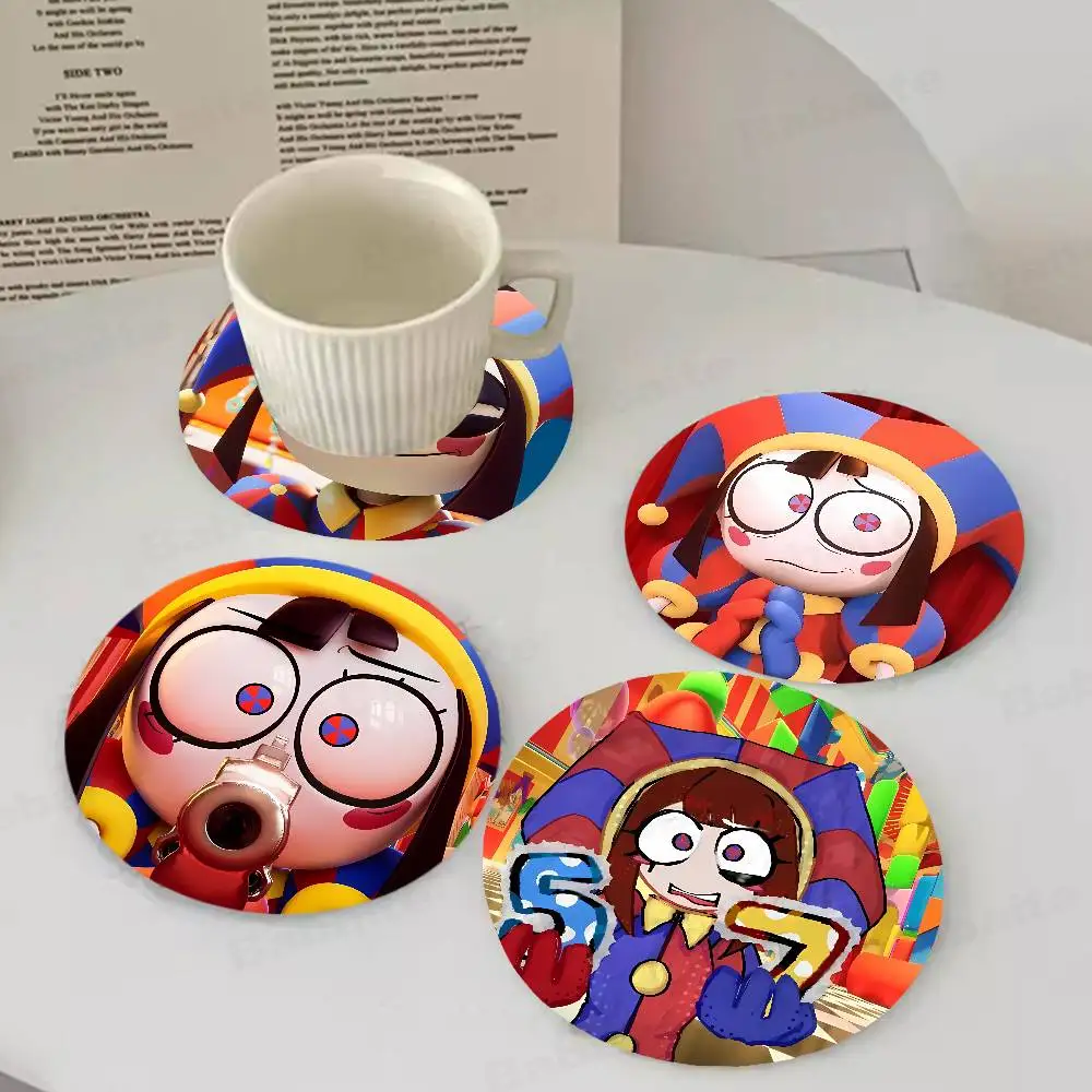 Funny P-Pomni Coasters Suitable for daily family gathering decoration, kitchen, anti-slip wooden coasters
Funny P-Pomni Coasters Suitable for daily family gathering decoration, kitchen, anti-slip wooden coasters