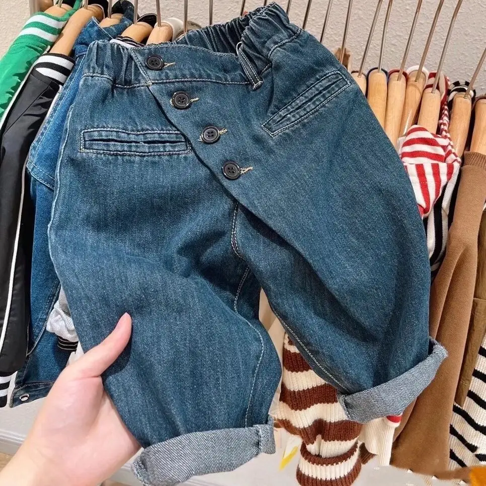 Children Clothing Kids Pants Korean Style Jeans Boys and Girls Spring and Autumn Soft New Fashionable Casual Simple Pants Kids
Children Clothing Kids Pants Korean Style Jeans Boys and Girls Spring and Autumn Soft New Fashionable Casual Simple Pants Kids
