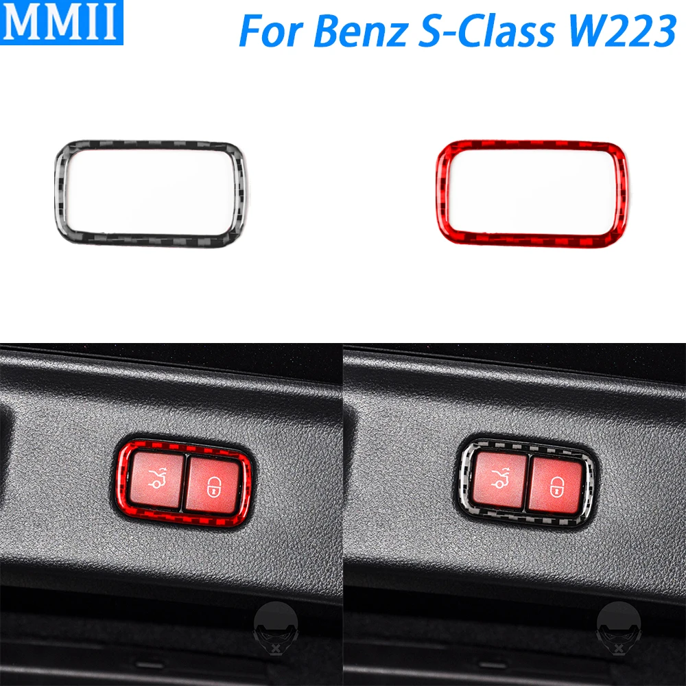 For Benz S-Class W223 2021-2024 Carbon Fiber Rear Trunk Lift Switch Cover Decorative Car Interior Decoration Accessories Sticker
For Benz S-Class W223 2021-2024 Carbon Fiber Rear Trunk Lift Switch Cover Decorative Car Interior Decoration Accessories Sticker