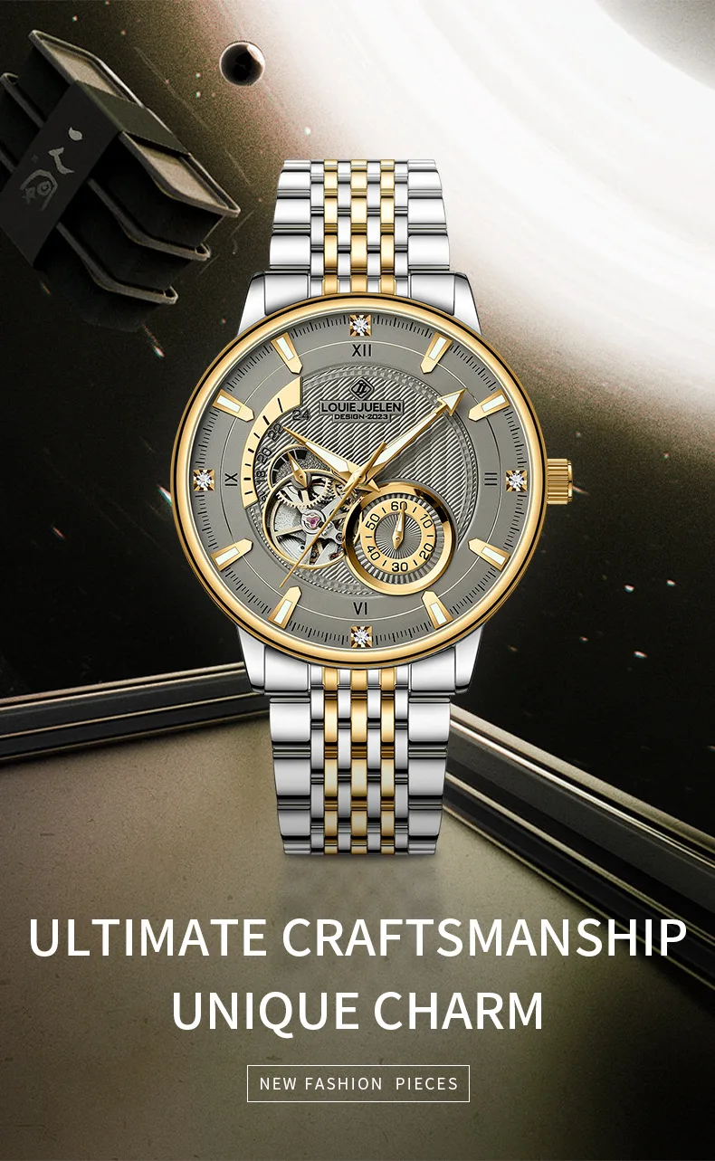 Stainless Steel Pilot Series Skeleton Luminous Waterproof Self-Wind Automatic Mechanical Watch for Men
Stainless Steel Pilot Series Skeleton Luminous Waterproof Self-Wind Automatic Mechanical Watch for Men
