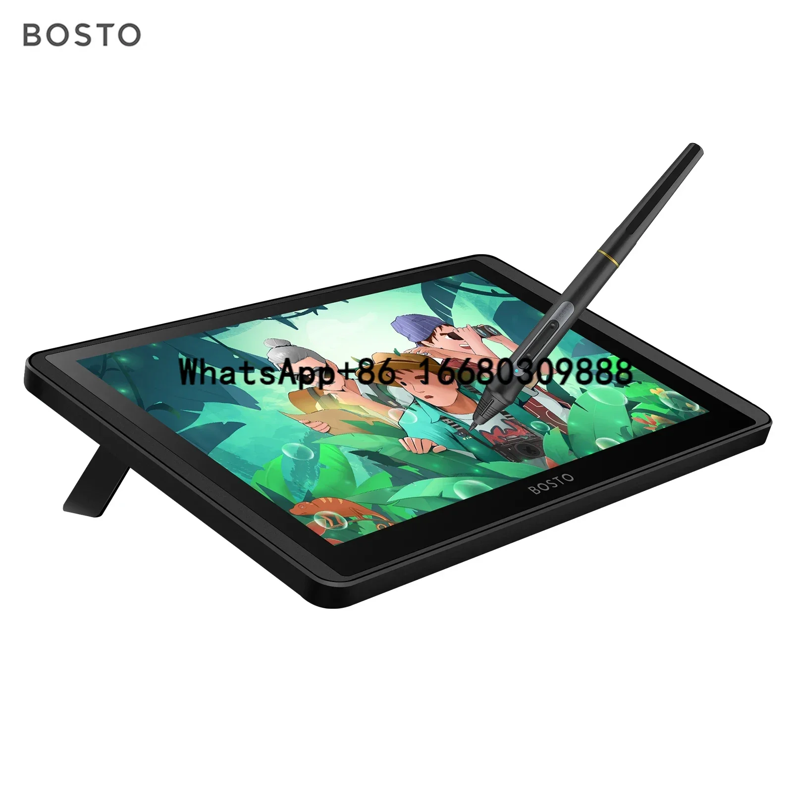 BOSTO 12HD-A H-IPS LCD Graphics Drawing Tablet 11.6 Inch Size 1366x768 Display 8192 Pressure Level Support Windows MacOS
BOSTO 12HD-A H-IPS LCD Graphics Drawing Tablet 11.6 Inch Size 1366x768 Display 8192 Pressure Level Support Windows MacOS