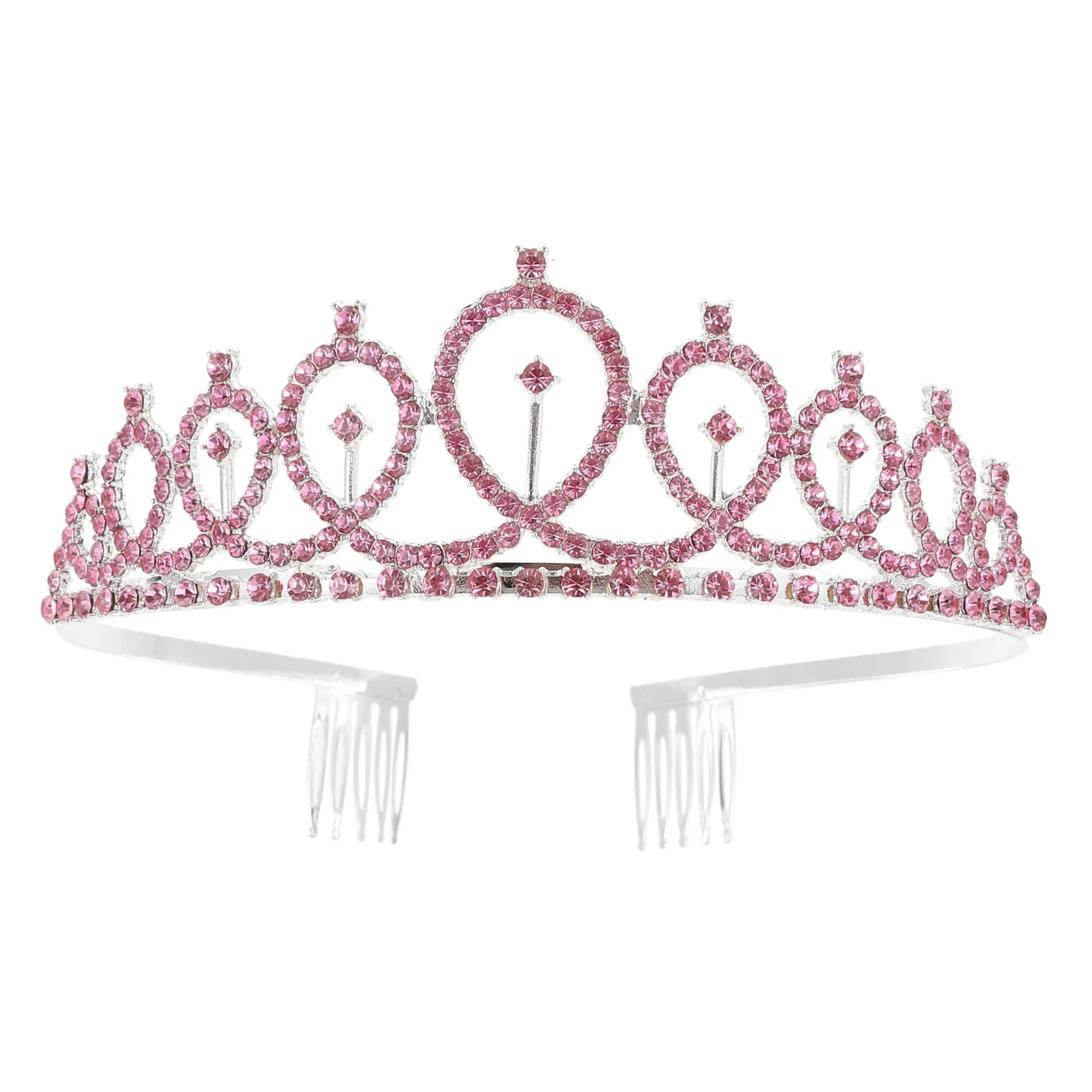 Wedding Crown Bride Headdress Elegant Zinc Alloy Rhinestone Tiara Bridal Hair Jewelry for Photoshoots Zinc Alloy Bride Crown
Wedding Crown Bride Headdress Elegant Zinc Alloy Rhinestone Tiara Bridal Hair Jewelry for Photoshoots Zinc Alloy Bride Crown