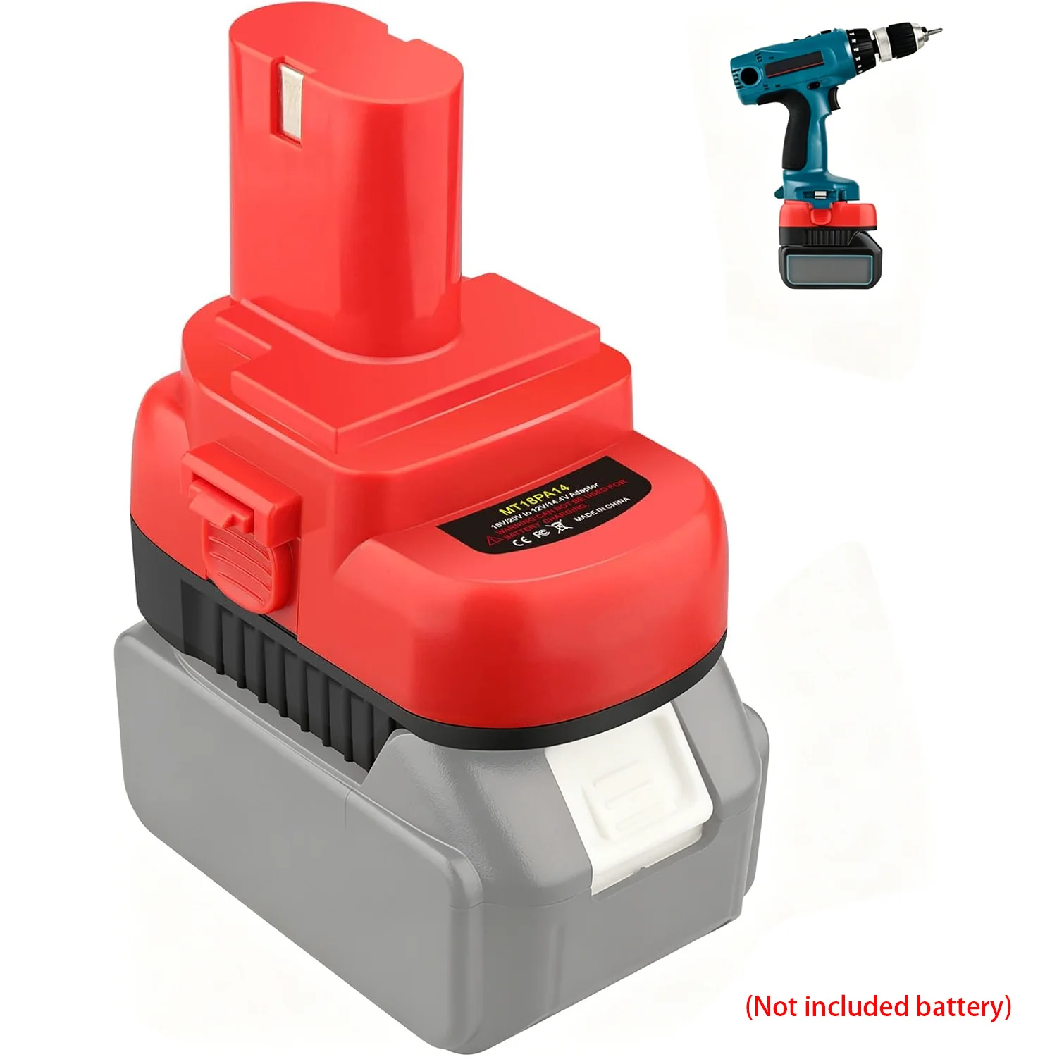 NEW MT18PA14 Battery Adapter Converter for Makita 18V Lithium Batteries to Power for Makita Old Ni‑Cd Cordless Tools
NEW MT18PA14 Battery Adapter Converter for Makita 18V Lithium Batteries to Power for Makita Old Ni‑Cd Cordless Tools