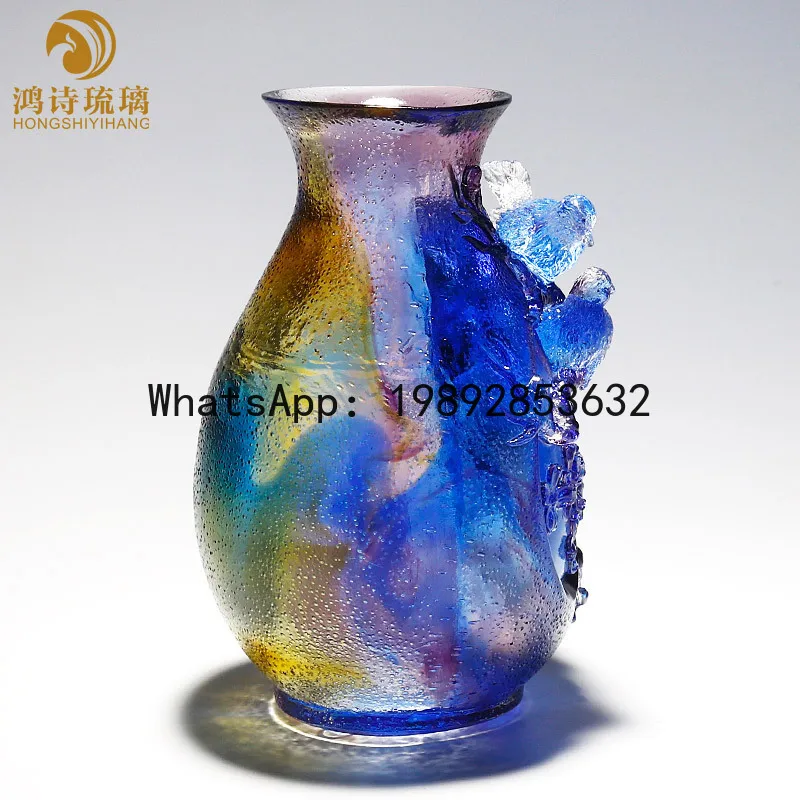 PYJ glazed vase ornament living room flower arrangement bedroom desktop crystal light luxury handicrafts
PYJ glazed vase ornament living room flower arrangement bedroom desktop crystal light luxury handicrafts