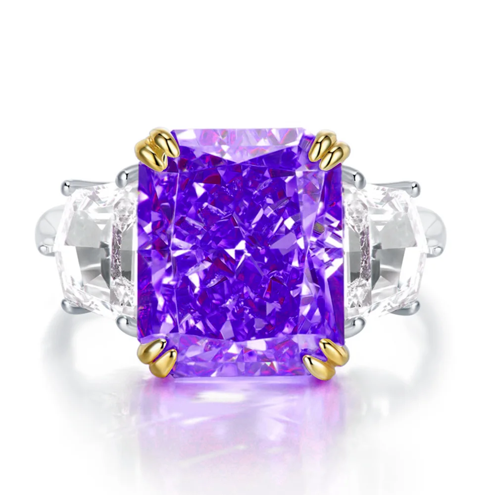 Fashionable and Versatile with 25 Colors Available, 13ct High Carbon Diamond Ring 925 Silver 10 * 12 Ice Flower Cut
Fashionable and Versatile with 25 Colors Available, 13ct High Carbon Diamond Ring 925 Silver 10 * 12 Ice Flower Cut