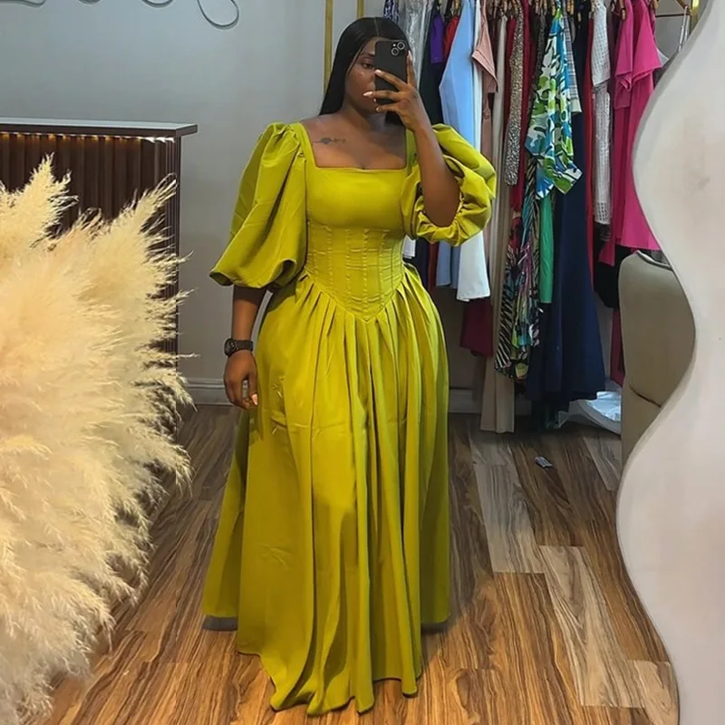 Американское европейское платье 2023 года, летнее новое модное женское зеленое милое однотонное платье длиной до щиколотки с рукавами-фонариками и квадратным вырезом
Американское европейское платье 2023 года, летнее новое модное женское зеленое милое однотонное платье длиной до щиколотки с рукавами-фонариками и квадратным вырезом