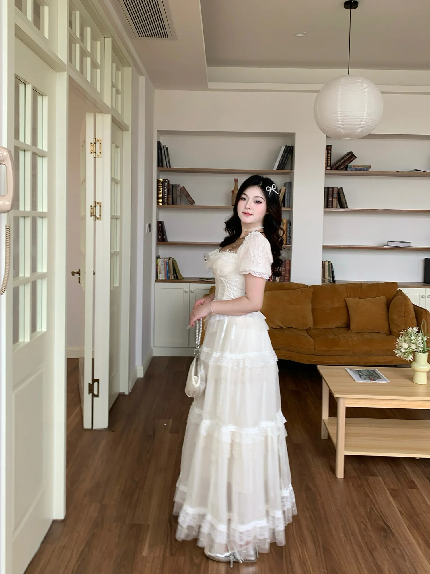 Sweet Moonlight Weave Feather Long plus Size Half Skirt Set Elegant High Waist Bubble Sleeve Daily Wear Summer Outfit
Sweet Moonlight Weave Feather Long plus Size Half Skirt Set Elegant High Waist Bubble Sleeve Daily Wear Summer Outfit