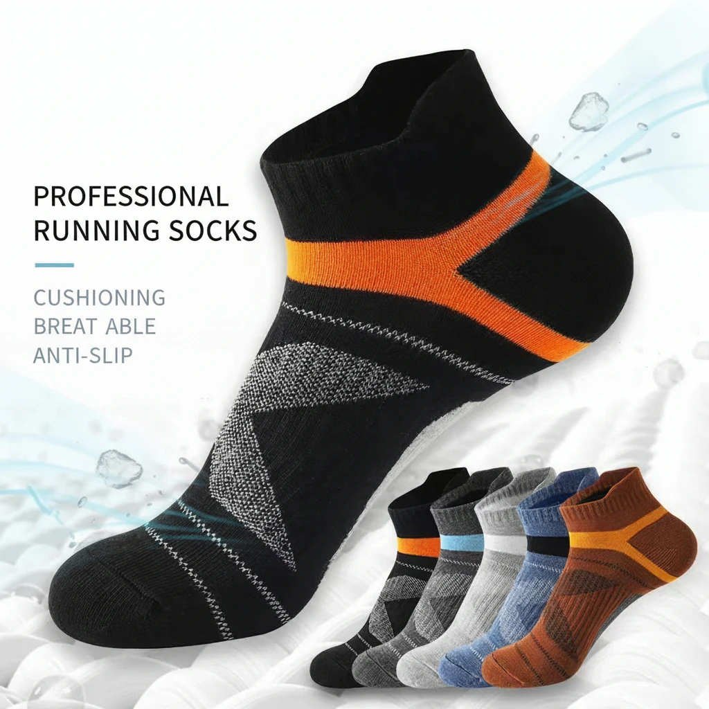 1/5Pairs Men's Short Socks Sweat Absorbent And Outdoor Basketball socks Running Sports Socks Breathable Mesh Men Sox Size38-45
1/5Pairs Men's Short Socks Sweat Absorbent And Outdoor Basketball socks Running Sports Socks Breathable Mesh Men Sox Size38-45