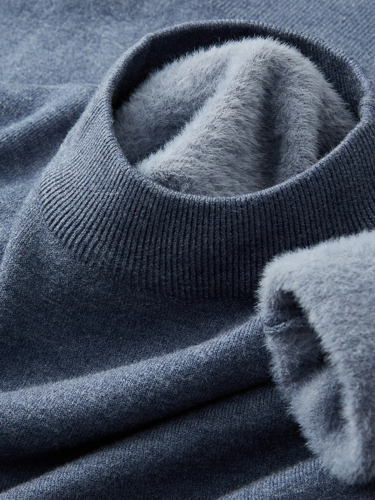 Thiened f-High Collar One-Piece Fce Men's Knitted Sweater Winter Warm Slim Fit Base Layer Woolen irt Youth Casual
Thiened f-High Collar One-Piece Fce Men's Knitted Sweater Winter Warm Slim Fit Base Layer Woolen irt Youth Casual