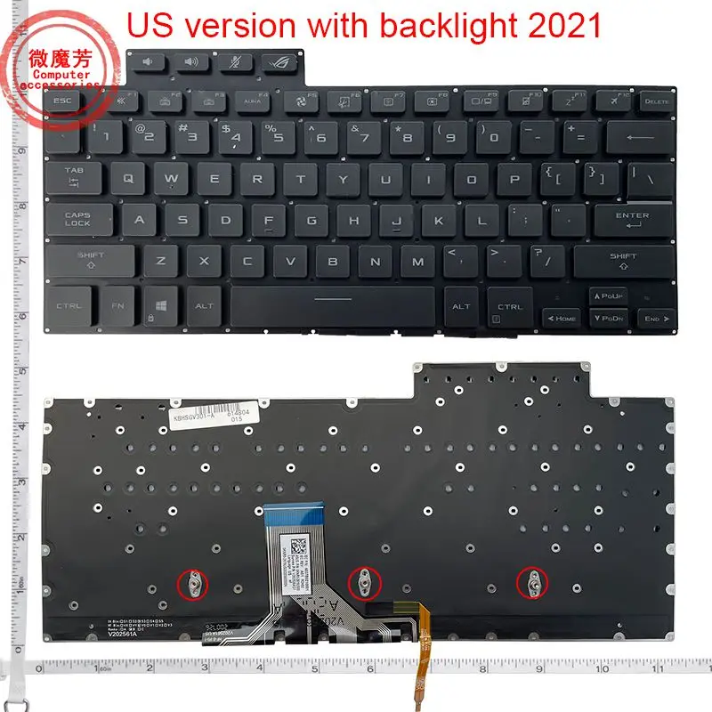 Новинка США для Asus ROG 13 GV301 GV301Q GV301R GV301QE GV301QV GV310Q R9 2021 2022, английская клавиатура
Новинка США для Asus ROG 13 GV301 GV301Q GV301R GV301QE GV301QV GV310Q R9 2021 2022, английская клавиатура
