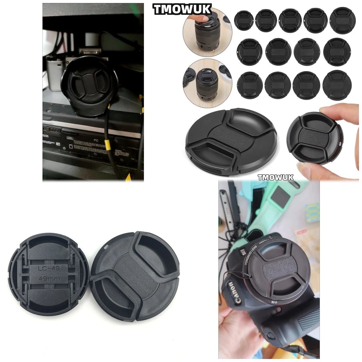 For Canon EOS R8 1N 40D 760D 650D M50 Mark II Rebel T5i 500D Camera Lens Cap Protective Cover Center Pinch Snap-on 49mm 52 55 58
For Canon EOS R8 1N 40D 760D 650D M50 Mark II Rebel T5i 500D Camera Lens Cap Protective Cover Center Pinch Snap-on 49mm 52 55 58