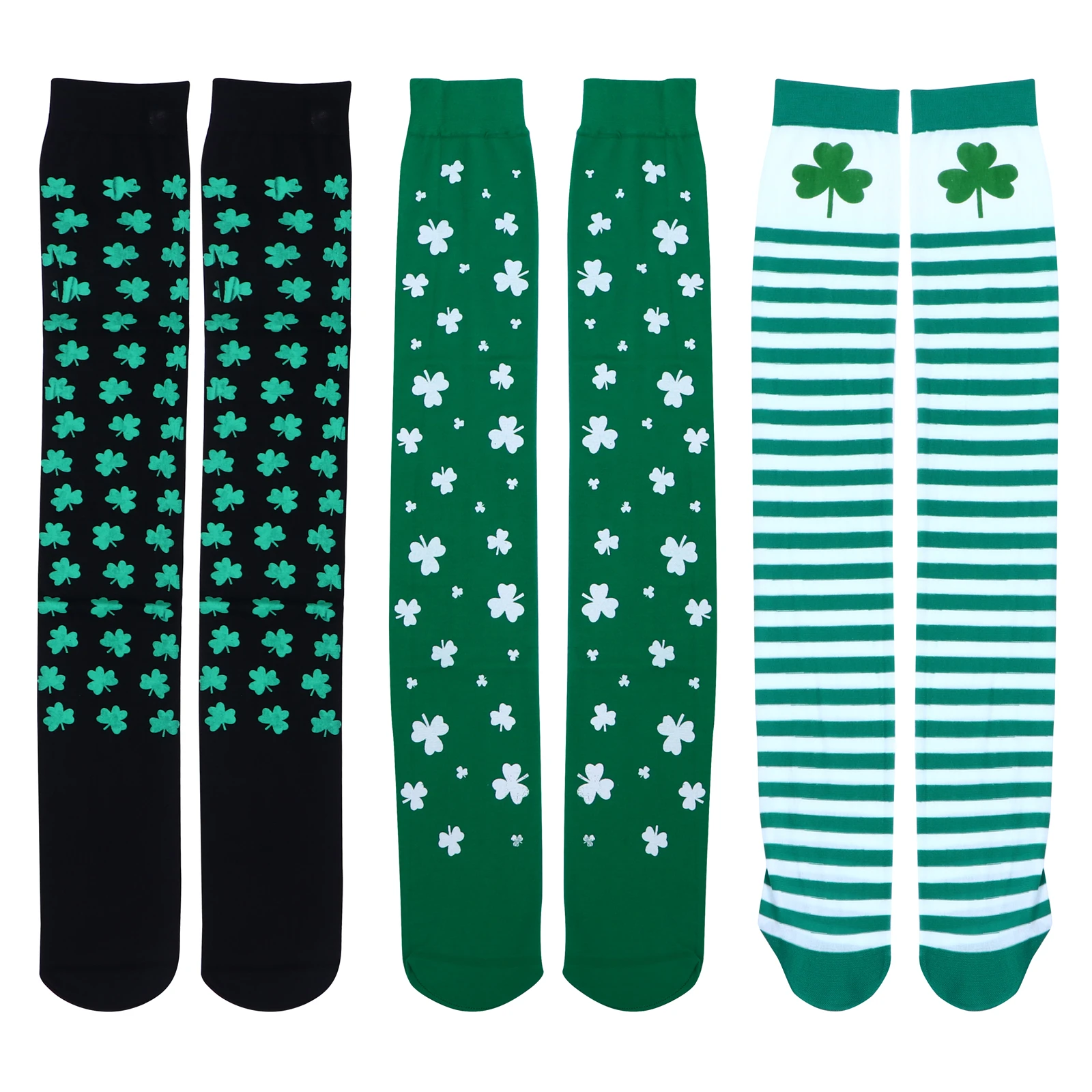 Clover Stockings for Women Long Tube Socks . Patrick's Day Gift Polyester Durable Elastic Sport Running Yoga Socks
Clover Stockings for Women Long Tube Socks . Patrick's Day Gift Polyester Durable Elastic Sport Running Yoga Socks