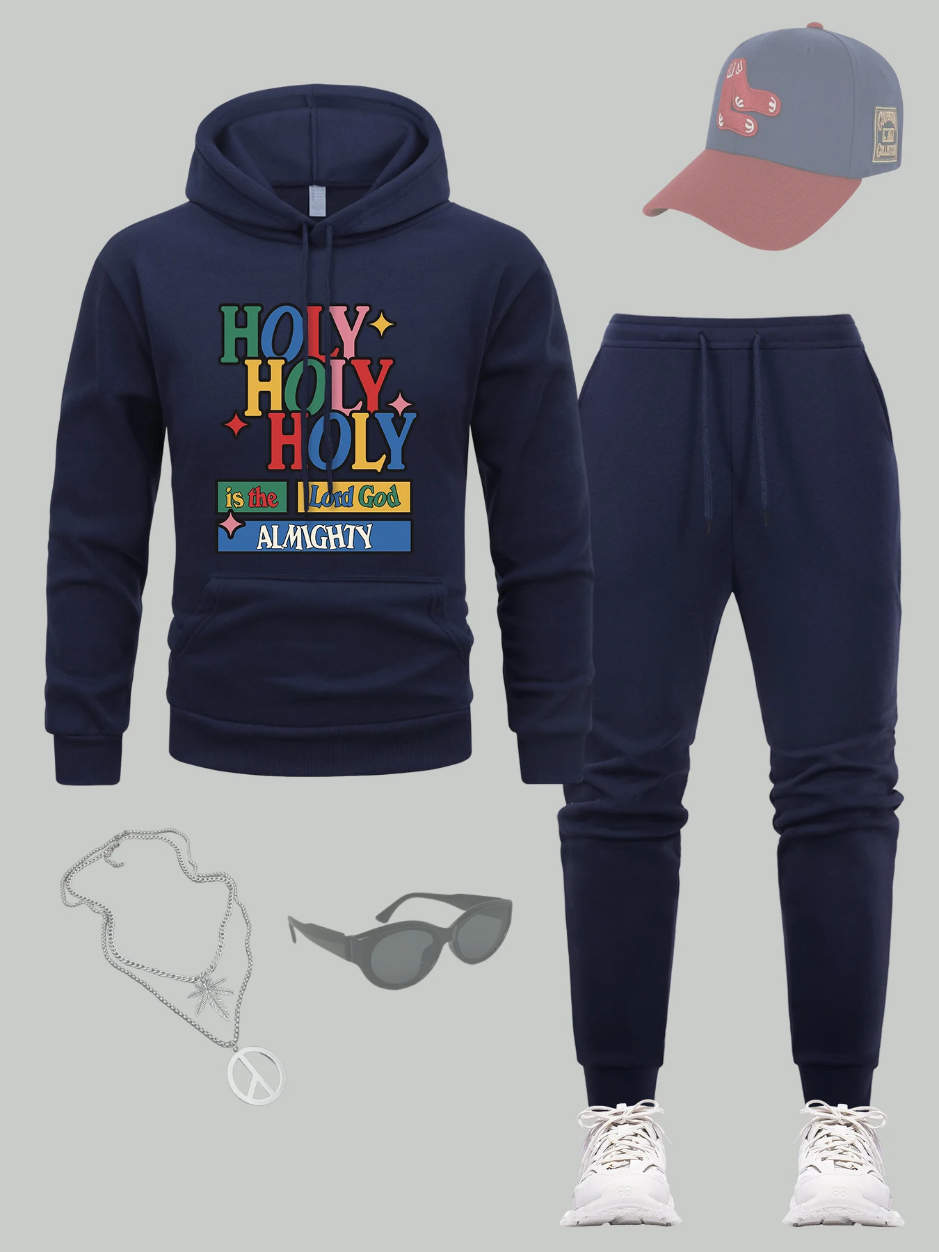Holy Is The Lord God Almighty Text Print Men Sport Jogging Pants Pocket Soft Hoodie Set Loose Fleece Tracksuit Hip Hop Sweatpant
Holy Is The Lord God Almighty Text Print Men Sport Jogging Pants Pocket Soft Hoodie Set Loose Fleece Tracksuit Hip Hop Sweatpant