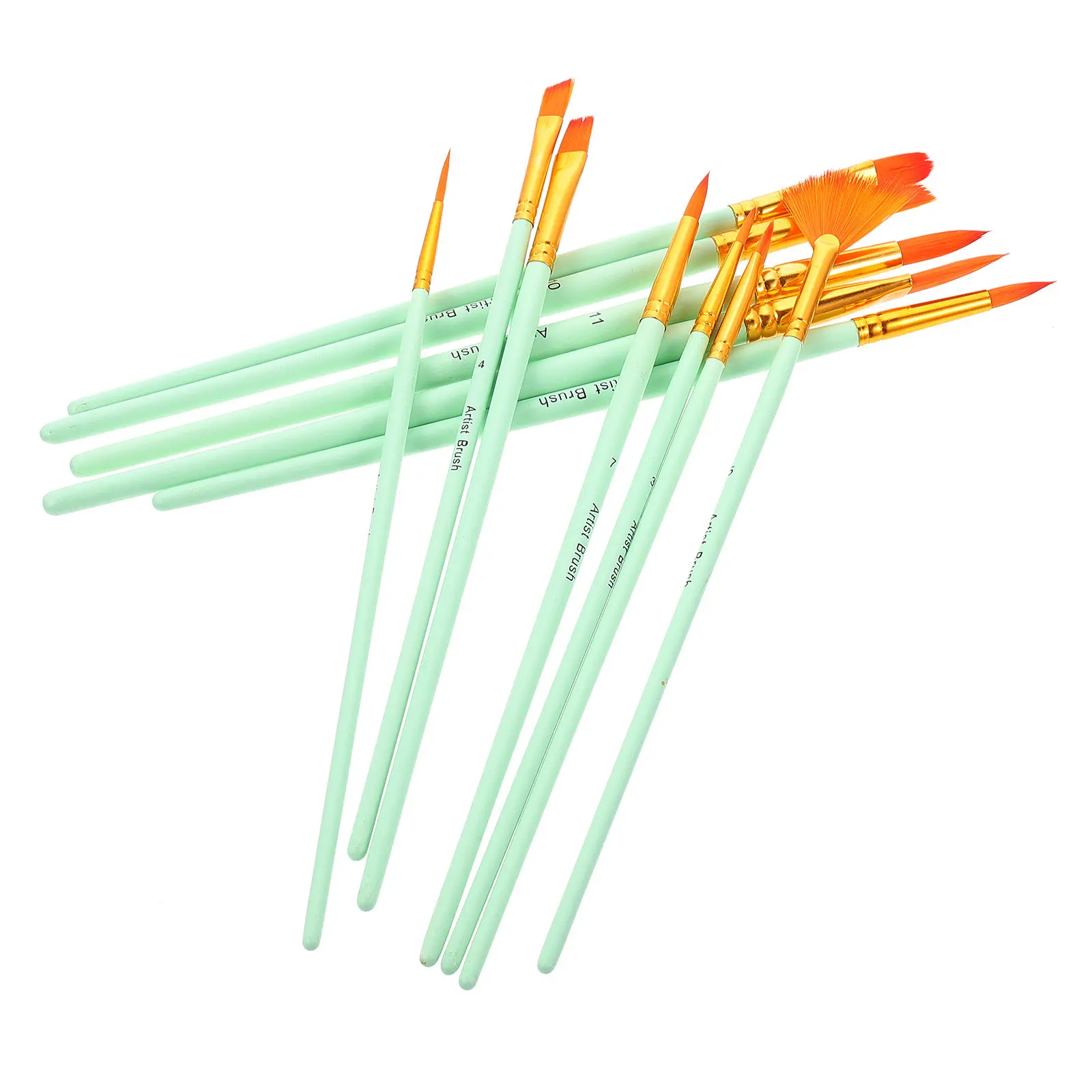 12Pcs Painting Brush Set Soft Nylon Tips for Watercolor Acrylic Oil Painting Drawing Sketching Beginners
12Pcs Painting Brush Set Soft Nylon Tips for Watercolor Acrylic Oil Painting Drawing Sketching Beginners