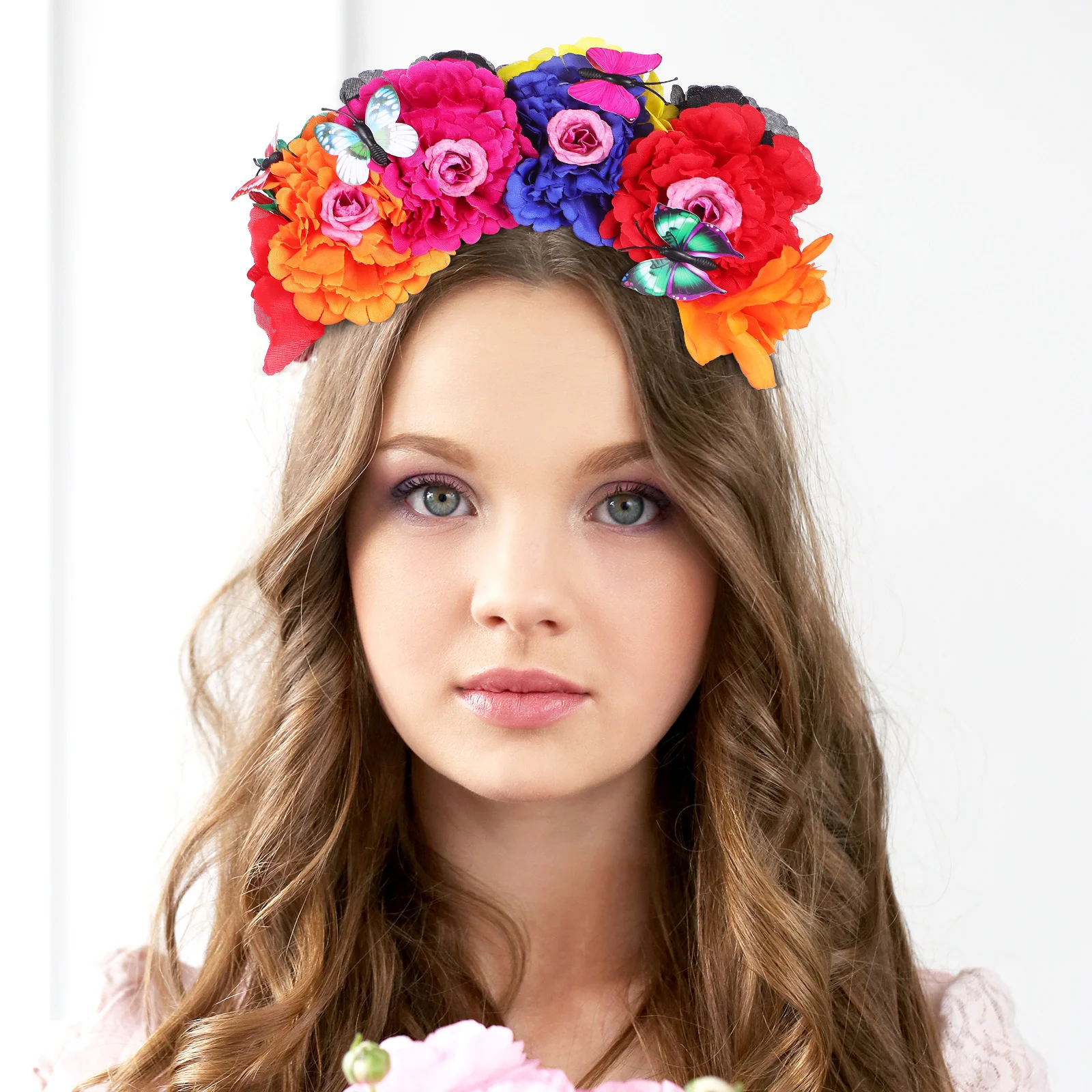 Rose Flower Crown Headband Elegant Floral Headdress Hair Decoration Halloween Wedding Festival Party Women Girls
Rose Flower Crown Headband Elegant Floral Headdress Hair Decoration Halloween Wedding Festival Party Women Girls