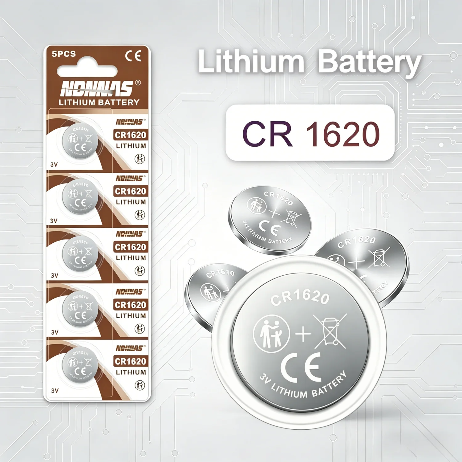 2-50Pcs CR1620 3V Lithium Coin Cell Button Battery DL1620 BR1620 5009LC For Watch Car Key Fob Remote Clock Electronic Device
2-50Pcs CR1620 3V Lithium Coin Cell Button Battery DL1620 BR1620 5009LC For Watch Car Key Fob Remote Clock Electronic Device