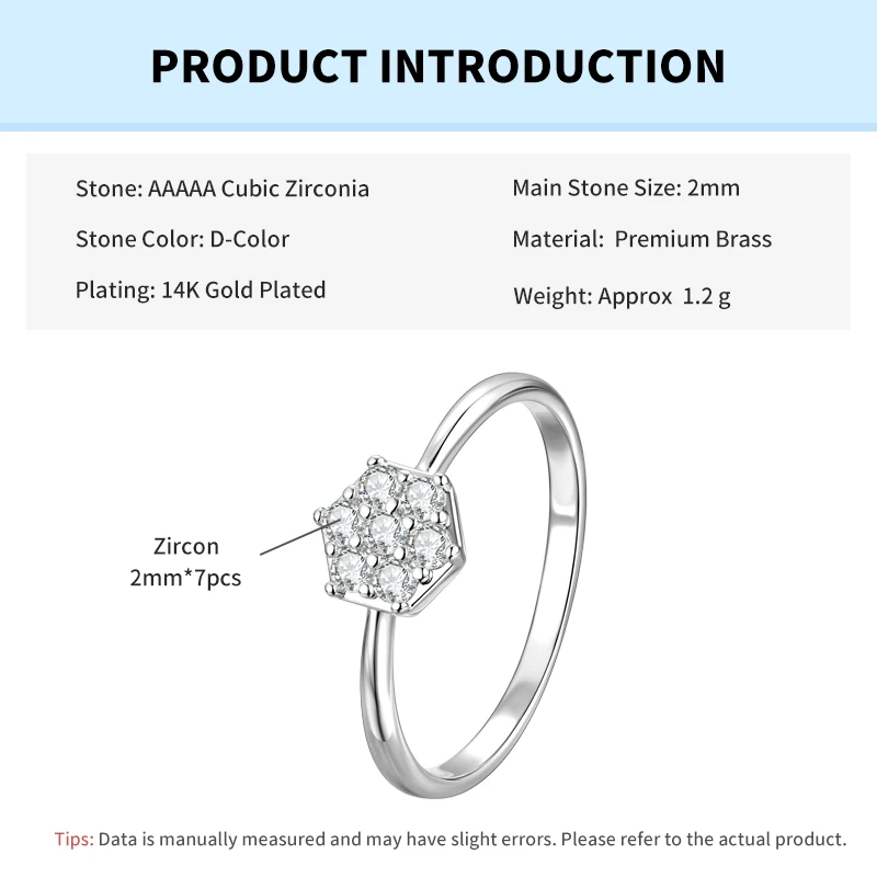 Hexagon Vintage CZ Imitation Diamond Rings for Women Round Cut Cubic Zirconia Birthday Eternity Band Ring Jewelry Gift
Hexagon Vintage CZ Imitation Diamond Rings for Women Round Cut Cubic Zirconia Birthday Eternity Band Ring Jewelry Gift