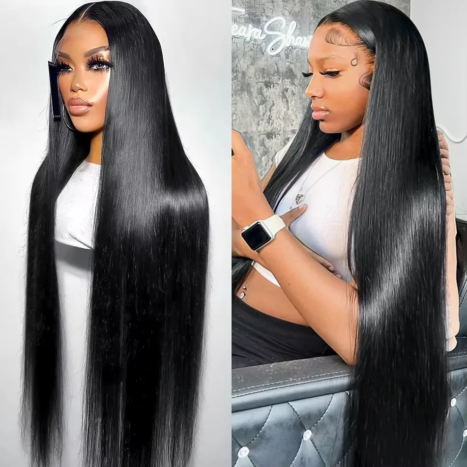 200 Density 13x4 13x6 Transparent Bone Straight 40 46 Inches Lace Front Human Hair Wigs Brazilian Frontal Wigs For Women 
200 Density 13x4 13x6 Transparent Bone Straight 40 46 Inches Lace Front Human Hair Wigs Brazilian Frontal Wigs For Women