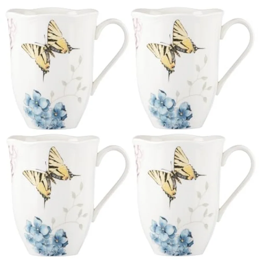 Butterfly Meadow Hydrangea 4-Piece Porcelain Mug Set 4 Count Pack of 1 Multi
Butterfly Meadow Hydrangea 4-Piece Porcelain Mug Set 4 Count Pack of 1 Multi